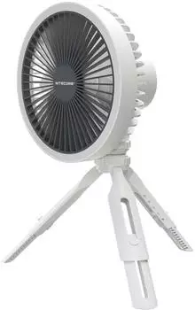 Nitecore NEF10 Tragbarer Ventilator mit LED-Ringlicht & Powerbank, Wei&szlig; (NEF10)
