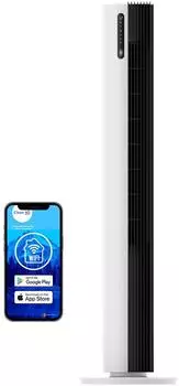 Clean Air Optima CA-407W Smart Turmventilator, oszillierend, wei&szlig;/schwarz (CA-407W)