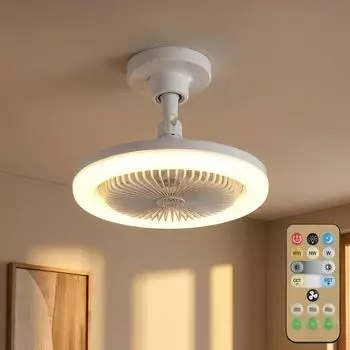 Globo Deckenventilator LED dimmbar CCT Fernbedienung, wei&szlig;