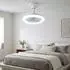 Globo Deckenventilator LED dimmbar CCT Fernbedienung, weiß