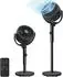 Songmics Standventilator 15 Geschwindigkeiten, Fernbedienung, Timer, 20dB, schwarz