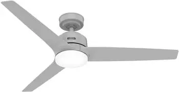 Hunter Galvin Deckenventilator Grau mit LED & Fernbedienung, 132cm (52698)