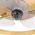 QAZQA Maddy Deckenventilator LED dimmbar Ø50cm Gold/Messing (105360)