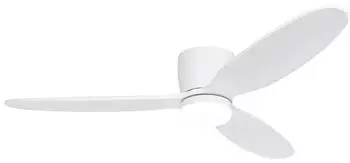 QAZQA Sofio Deckenventilator weiß, LED dimmbar, 132cm (106953)