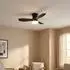 Globo Irwin Deckenventilator LED dimmbar mit Fernbedienung, schwarz, 61cm (03669)