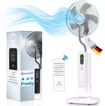 Kesser Frosty Standventilator Ultraschall-Spr&uuml;hnebel Wasserk&uuml;hlung (20849)