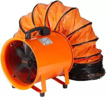 VEVOR Bauventilator 145W, 250mm, 5m Schlauch