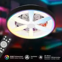 Briloner Leuchten LED Deckenleuchte "AIR Deckenventilator" LED-Modul 1 Stk. 48...