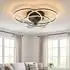Globo ALIA LED-Deckenventilator dimmbar, schwarz, Metall (ALIA)
