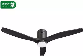 Hombli Smarter Deckenventilator mit RGB-LED-Licht, schwarz/Holz (HBCF-0100)