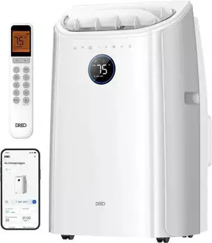 Dreo Tragbare Klimaanlage 10000BTU 3-in-1 Kühlen/Ventilator/Trocknen drainagefrei (AC515S)