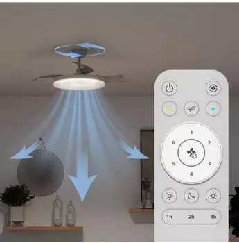 Philips Solr Deckenventilator LED 32W dimmbar mit Fernbedienung – Komfortable Steuerung über Distanz und Dimmfunktion