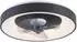 JUST LIGHT Venika LED-Deckenventilator CCT dimmbar 36W schwarz (14644-18)