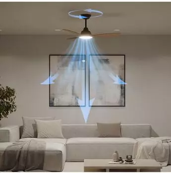 Philips Olas 30W Ø 132 cm D175873 – Philips Olas D175873 mit Licht und 190 m³/h Luftumwälzung