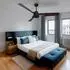 V-TAC Deckenventilator mit Fernbedienung, 3 Stufen, schwarz-braun