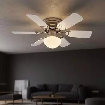 Globo Deckenventilator LED Zugschalter, Rechts-/Linkslauf