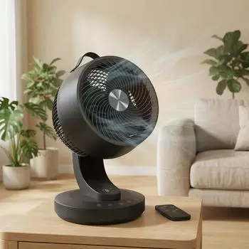 Songmics Tischventilator 2-in-1 LED-Display 20dB 8 Stufen