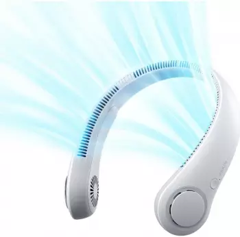 JisuLife FA14 tragbarer Hals-Ventilator, grau (FA14-GRAY)
