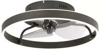 QAZQA Maddy Deckenventilator LED dimmbar, schwarz (105359)