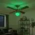 Globo Smart Home LED-Deckenventilator RGB 8,5W, Ø106,6cm, App- & Sprachsteuerung