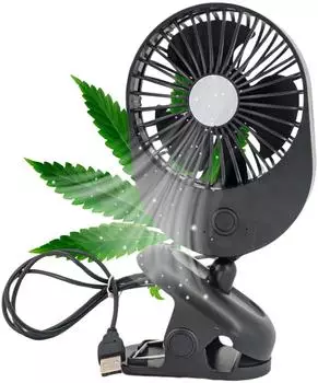 TronicXL USB-Clip-Ventilator f&uuml;r Growbox, 3 Geschwindigkeitsstufen