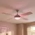 V-TAC Deckenventilator mit LED, dimmbar, RGB, Fernbedienung, Ø132cm