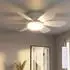 Eglo Clovelly LED-Deckenventilator Ø52cm weiß, dimmbar, CCT, Fernbedienung (Clovelly)