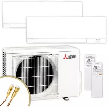 Mitsubishi Electric Multisplit-Klimaanlage MXZ-2F42VF4 + MSZ-AY25VGKP + MSZ-AY35VGKP + Quick-Connect