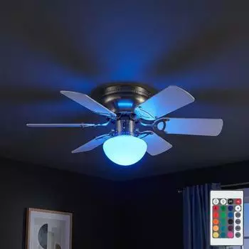 Globo Deckenventilator LED RGB Fernbedienung, Ø76cm