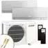 Mitsubishi Electric Multisplit-Klimaanlage MXZ-2F42VF4 + 2 x MSZ-EF25VGK + Quick-Connect silber