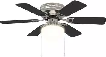 vidaXL Deckenventilator mit Licht &Oslash; 82cm, schwarz (42035662)