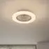 Lindby Vedin LED-Deckenventilator weiß, DC, Ø49cm, CCT (10041454)