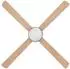 vidaXL Deckenventilator mit Licht und Fernbedienung Ø130cm, Sonoma (42035650)