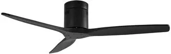 Lucande Vindur Deckenventilator Metall, schwarz, DC (10022092)