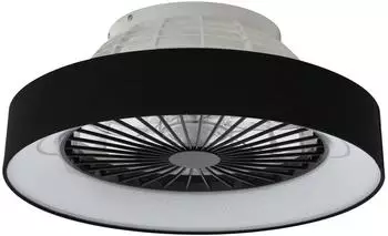 Lindby Mace LED-Deckenventilator mit Licht, schwarz, dimmbar, &Oslash;47cm (10022136)