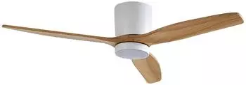 Lucande Faipari LED-Deckenventilator helles Holz, DC, 132cm (10022104)