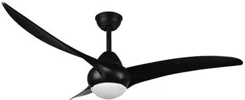 ETC Shop Deckenventilator mit LED, schwarz, dimmbar CCT, App-Steuerung, &Oslash;115cm (10003304)