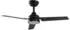 Lindby Aerallo LED-Deckenventilator schwarz, CCT (10022097)