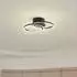Lindby Lomana LED-Deckenventilator, dimmbar, schwarz (10022125)