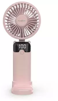 Nedis Handventilator 90mm 6 Geschwindigkeitsstufen pink (FNHH3BOX3)