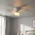 Globo Hines Deckenventilator LED 10W CCT weiß matt (03609W)