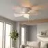 Globo Hines Deckenventilator LED 10W CCT weiß matt (03609W)