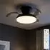 Globo Deckenventilator mit LED, CCT dimmbar, schwarz, Fernbedienung
