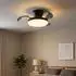 Globo Deckenventilator mit LED, CCT dimmbar, schwarz, Fernbedienung