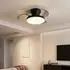 Globo Deckenventilator mit LED, CCT dimmbar, schwarz, Fernbedienung