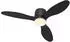 HomCom Deckenventilator mit Beleuchtung, Fernbedienung, 115cm, schwarz (B31-517V00BK)