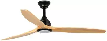Faro Alo DC-Deckenventilator mit LED & Fernbedienung, schwarz (33719DCS)