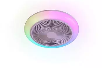 Trio HOLMSUND LED-Deckenleuchte mit Ventilator, RGB, wei&szlig; (R69282101)