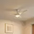 Lindby Briya LED-Deckenventilator Ø116cm, CCT dimmbar, weiß