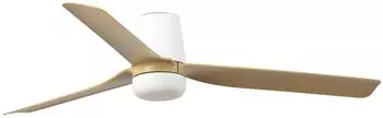 Faro Barcelona Punt Tub M Deckenventilator DC wei&szlig;/ahorn LED 20W 2700K